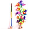 SUMAG 1PC Vanishing Cane Scomparire Arcobaleno Metallo Cane ai Fiori (21 fiori) Trucchi di Magia Professionista Fase Gimmick Divertente