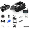 WANENGEDIY GPS RC Bait Boat per pesca alla carpa, V080 12 V 20000 mah 800 m Esca telecomandata 3 kg di carico con ritorno automatico, 9 zone di pesca e luci LED, barca RC per laghi