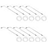 BATHVEVE 10 Pezzi Lampione Stradale Modello in Scala 1/150 LED in Acciaio Inox per Modellismo Ferroviario Accessori Tavolo da Sabbia e Diorami Ferroviari Luci Realistiche per Paesaggi e