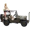Hasegawa 1/24 4x4 camion con mitragliatrice M2 e donna bionda