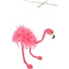 ifundom Marionetta Fenicottero di Peluche Rosa Corde per Ragazzo Ragazza | Bambù e Legno, Piume e Superficie Liscia, Gioco di Ruolo e Pratica, 1 Pezzo Colore Casuale