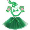 Petitebelle Carino fascia papillon coda guanti tutu 5pc ragazza costume 1-10 anni (serpente, 1-5 anni)
