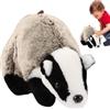 Generic Simpatico peluche di tasso - Figura di tasso decorativo tenero per bambola di peluche morbida | Casa Camera da Soggiorno Arredamento per ufficio Peluch Regalo per bambini Adulti Amanti degli an