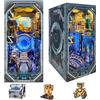 STRUCWOOD Cyberpunk Book Nook, kit fai da te per casa delle bambole, puzzle in legno 3D con decorazione futuristica a LED, decorazione per la casa di compleanno, Natale, per adolescenti e adulti