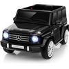 COSTWAY Mercedes-Benz G500 Auto Elettrica per Bambini, 12V Macchina Elettrica con Telecomando 3 Velocità Musica e Luci LED, Veicolo Elettrico per Bambini 3 Anni+ (Nero)