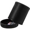 Mikinona Bicchiere da Dadi Nero in Abs Resistente e Portatile con Dadi per Feste e Viaggi Set e Accessori Gaming