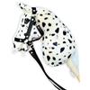 HORSE & toys Cavallo A4 (cavallo su un bastone) Hobby Horse A4 completo di cantar come da foto (Black and White)