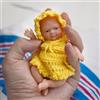 MYREBABY Mini Bambole Reborn da 11,4 cm, Clara, in Silicone, Realistiche per Tutto il Corpo, Sollievo dallo Stress