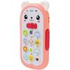 Generico Cartoon Kids Play Phone - Giocattolo educativo da 17 cm | Giocattoli sensoriali | Telefono interattivo per bambini, effetti luminosi e sonori, giochi di ruolo fantasiosi, seggiolone per passeggino per