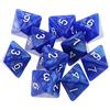 Tiuimk Set di 10 dadi a 8 facce con motivo perlato, colore blu, perfetti per giochi da tavolo e giochi di ruolo MTG