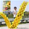 ALANIZ Dragon Poi Bambini/Principianti Piccole Dimensioni Dragon Poi, Fitness all'Aperto Drago Design Spinning & Shaking Poi, Nastro di Lancio Drago Realistico con Testa di Drago(Yellow,3 m (10 ft))