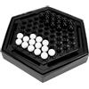 BuleVina Set di scacchi gioco da tavolo - Abalone Family Strategy Game per adulti, gioco di scacchi in marmo da tavolo per lo sviluppo intellettuale, giochi da tavolo e divertimento per feste