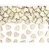 Dream' s Party Confetti - Coriandoli da tavola sagomati a forma di CUORE in legno - 2x2cm - Coriandolini per decorarioni addobbo tavola per feste di compleanno ecc. - 50pz