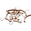 CIYODO Appendiabiti Mini in Legno per Bambole Bjd 10 Pezzi Grucce 6Cm per Vestiti e Accessori Accessori Casa delle Bambole Regalo per Bambini