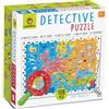 Ludattica | Detective Puzzle La Mappa Dell'Europa | Puzzle Geografico | Puzzle educativo bambini 6+ | Due Giochi in Uno | Made in Italy