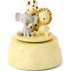 Mousehouse Gifts Scatola musicale carillon Animali del Safari per bimbi e bimbe, ideale per baby shower e battesimi