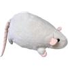 HADAVAKA Peluche Di Ratto, Morbido Peluche Con Tessuto Ultra Morbido E Confortevole, Peluche Soffice Di Grandi Dimensioni, Cuscino Realistico E Carino A Forma Di Ratto (Beige White,Total length 55cm)