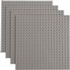 Q-Bricks Confezione da 4pz. Base 20X20 borchie Grigio Chiaro 411