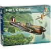 Italeri 2795 P-40 E/K Kittyhawk Scala 1:48, modellismo, Model Kit, Aerei, plastica