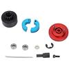 Drfeify Set Frizione RC Speed, Set Variatore Frizione 13T Set Frizione 1/10 RC e Set di Cuscinetti Adatto per Motore RC 1:10(Rosso) Accessori per automodelli