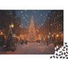 NQHXLRUDC Natale Puzzle 1000 Pezzi Mostra Fairy Tale Sfida Intellettuale Materiali Legnosi Adulto 1000pcs (75x50cm)