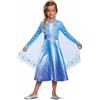 Disguise Costume Elsa Frozen 2 Deluxe Bambina - Vestito Carnevale Blu per Bambini, Abito Elsa per Feste e Compleanni, 4-6 anni
