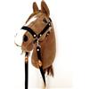 HORSE & toys Cavallo A4 (cavallo su un bastone) Hobby Horse A4 completo di cantar come da foto (marrone chiaro)