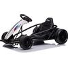 RIRICAR DRIFT-CAR 24V, Bianca, Ruote Drift lisce, 2 motori da 350W, Modalità deriva a 13 Km/h, Batteria 24V, Costruzione solida