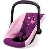 Bayer Design 67657AA Seggiolino auto per bambole, viola/rosa morbido con farfalla