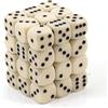 Chessex Dice: CHX25800 D6 Opaque Ivory/Black (36)