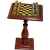 CIYODO Scacchiera Mini in Legno E Metallo Set Scacchieri Da Giocattolo Decorazione Per Case in Miniatura E Tavolini Da Scacchi