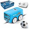 YUNFAN Magic Mini RC Bus,2026 Upgraded Remote Control Sensor Car,Auto-Avoidance Line Trace Magic Car That Follows Drawn,Smart Controlled Toy Bus with Expressions & 4 Play Modes,for Boys & Girls(Blu)
