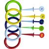 F Fityle Gioco di Lancio degli Anelli per Bambini, 5 Anelli da Lancio, attività per Bambini, Giocattolo Puzzle, Set di Gioco Attivo e Lancio per Regalo di
