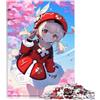 BUBELS Genshin Impact Klee Puzzle 1000 pezzi per adulti Puzzle in cartone impegnativo da completare ma divertente e divertente 26,1 x 38 cm