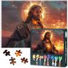 TISHIRON Jesus 1000 puzzle per adulti Gesù fede religiosa decorazione da parete per adulti e ragazzi famiglia giocattolo impegnativo puzzle adatto per notti di gioco, dimensioni: 50 x 70 cm