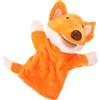 LRXIYODE Marionetta a Mano Volpe Peluche, Burattino per Piccoli Interattivo, Giocattolo Educativo per Casa, Scuola e Asilo, Sviluppo Creatività e Comunicazione Emotiva