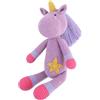 THINCAN Giocattolo per bambini fatto a mano, in cotone, bambola di coniglio, dolce farcito morbido, giocattolo per unicorni lavabile per neonati