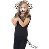 SMIFFYS Kit da dalmata, blanco e nero, con orecchie su cerchietto, coda e naso Halloween