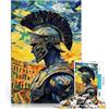 AITEXI Puzzle da 1000 pezzi per adolescenti Dipinto di gladiatore romano Assemblaggio del modello Collezione di artisti, Belle arti 52x38cm
