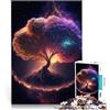 LKASGCBY puzzle 1000 pezzi per adulti Yggdrasil l'albero della vita Giocattoli per l'intrattenimento in famiglia Giocattoli per la decorazione della casa 52x38cm