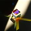 HDCRYSTALGIFTS Mini cubo a prisma in cristallo K9, prisma a dispersione RGB in vetro ottico X-Cube per insegnamento della fisica, arte, decorazione, accessori fotografici, 15 x 15 x 15 mm