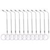 GARIOUANS Modello Lampione Stradale LED 1/150 in Acciaio Inossidabile, 10 Pezzi, Riutilizzabile e Resistente per Simulazione di Plastici Ferroviari e Diurni