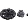Oumefar Motor Gear 1/18 RC Car RC Motor Pignone Ingranaggi RC Accessori Motore di Riduzione in Metallo Upgrade Pezzi di Ricambio per Wltoys A949 A959 K929