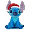 Disney Peluche Stitch 26 cm con cappello di Natale e con suono