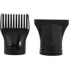 PENIKOKO Beccuccio Phon Multifunzionale in Plastica Nero 2 Pezzi con Ugello Piatto e Pettine per Parrucchiere, lo Styling in Salone