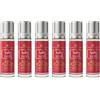 Al Rehab Set di 6 muschi Profumo RASHA Al Rehab 6 ml con note fresche floreali vanigliate legnose senza alcool - Olio profumato orientale per donna e uomo