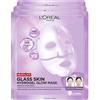 L'Oreal Paris L'Oréal Paris Revitalift Filler Glass Skin Maschera Viso Illuminante Idratante Dona Elasticità e Comfort alla Pelle Formula in Idrogel con Centella Asiatica e Acido Ialuronico - 3 Maschere Monouso