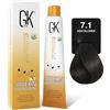 GK Hair Crema Colorante per Capelli 100 ml - Colore Semi-Permanente Nutriente per Styling, Tonalità Naturali e Intense, Ideale per Colpi di Luce, Riflessi e Risultati Uniformi con Applicazione Facile