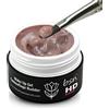 Beauty Space Nails - Gel Cover costruttore alta densità, tissotropico modellante per ricostruzione unghie. Tonalità rosa dark look unghie naturali - COVER DARK (15ml)