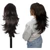 Ser Mulher Extension Coda Di Cavallo ERICA con Pinza Capelli LISCI o MOSSI 30 cm. Aspetto Naturale (2 Nero Naturale)